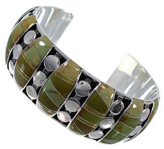 Authentic Sterling Silver Turquoise Heavy Bracelet TX40614